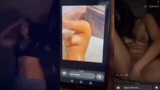 Desi cute gf with big round boobs fingering her pussy