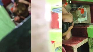 Son secretly recording his mom bathing