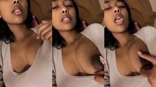 Desi young cute girl pooping her boobs out and making slutty faces