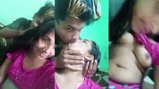 Chapri devar sucking boobs and fucking bhabhi on floor