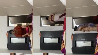 MILF mom recorded by son while changing clothes