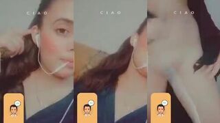 Cute gf showing ass on snapchat video call