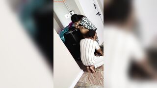 Licking cute ass of neighbour's shy daughter & fucking in doggy