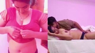 Shy Indian wife aroused and fucked in hotel room by husband