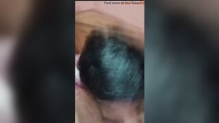 Desi housewife's pussy licked and fucked rough by husband