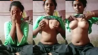 Shy Marathi girl from village nude boobs mms