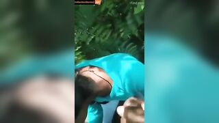 Mallu girl outdoor sucking for lover