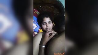Odia village aunty pussy rubbed & big boobs sucked with audio