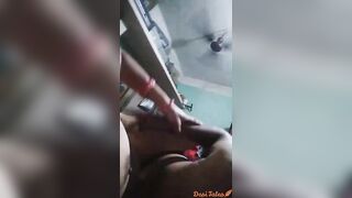 Odia village aunty pussy rubbed & big boobs sucked with audio