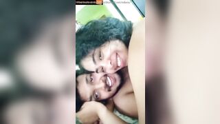 New Thrissur malayali lovers kissing deep and hard