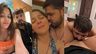 Hot Insta babe Isha's explicit oral sex video with boyfriend