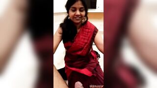 Chennai bank employee girl in saree hot BJ & intense cowgirl sex